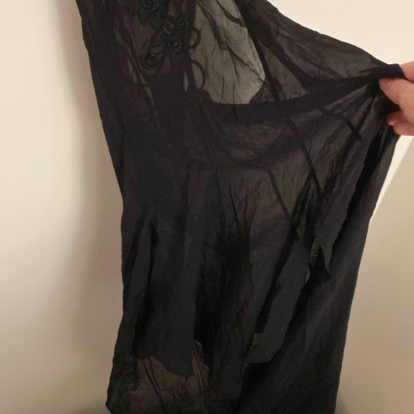 Aimee Sheer Strappy Hi Low Maxi Slip - Picture 4 of 11